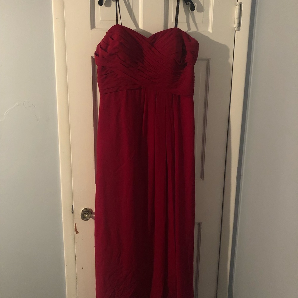 Wine color formal dress